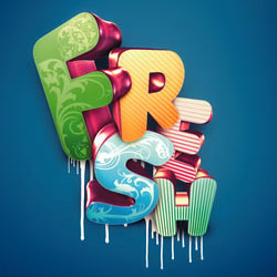 <span class='searchHighlight'>3D</span> Typography Text Effects Photoshop Tutorials psd-dude.com Resources