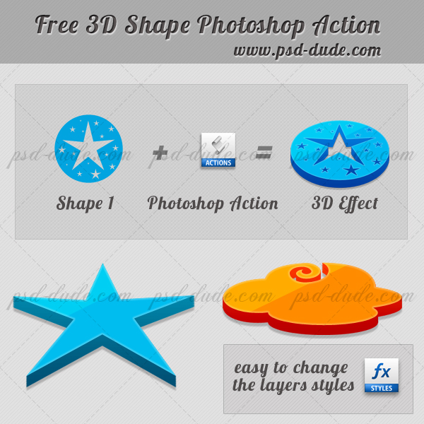 3D Action Photoshop