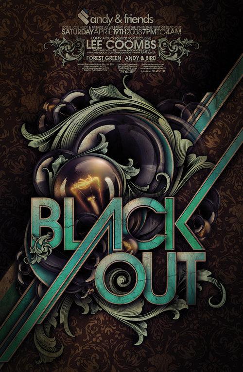 Blackout by Steve Goodin; photoshop resource collected by psd-dude.com from Behance Network