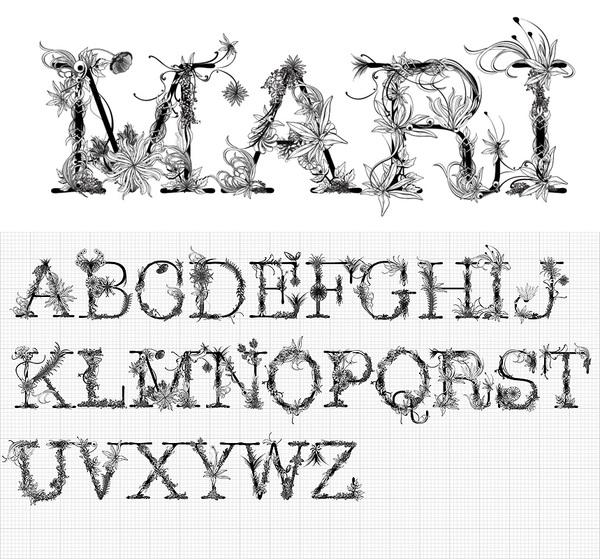 Mari typeface by Doug Alves / Nacionale(tm); photoshop resource collected by psd-dude.com from Behance Network