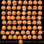 64
 emotes pack by TeaR6446 photoshop resource collected by psd-dude.com from deviantart