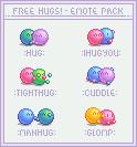Free
 Hugs Emote Pack by Ros-s photoshop resource collected by psd-dude.com from deviantart