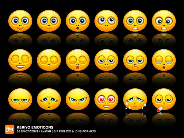 Keriyo
 Emoticons by deleket photoshop resource collected by psd-dude.com from deviantart