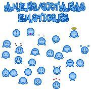 Standart
 emoticons blue by Oktanas photoshop resource collected by psd-dude.com from deviantart