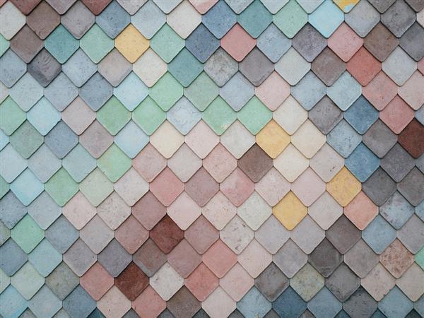 Colorful Tiles Shapes Texture