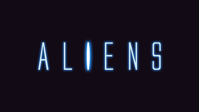 Aliens 1986 Text Effect