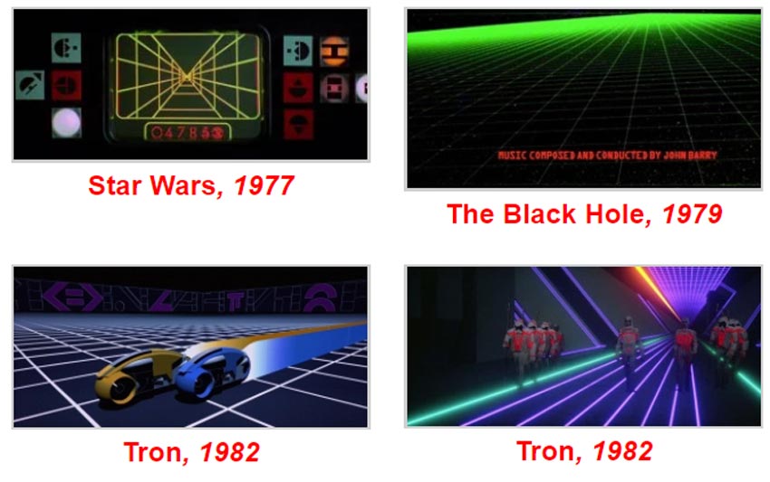 80s Light Grid Movies