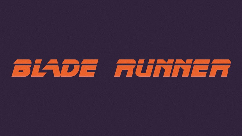 Blade Runner 1982 Text Effect