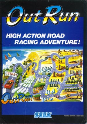 Out Run Original Flyer