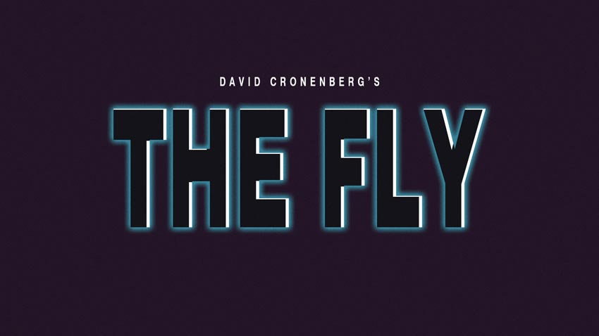 The Fly 1986 Text Effect