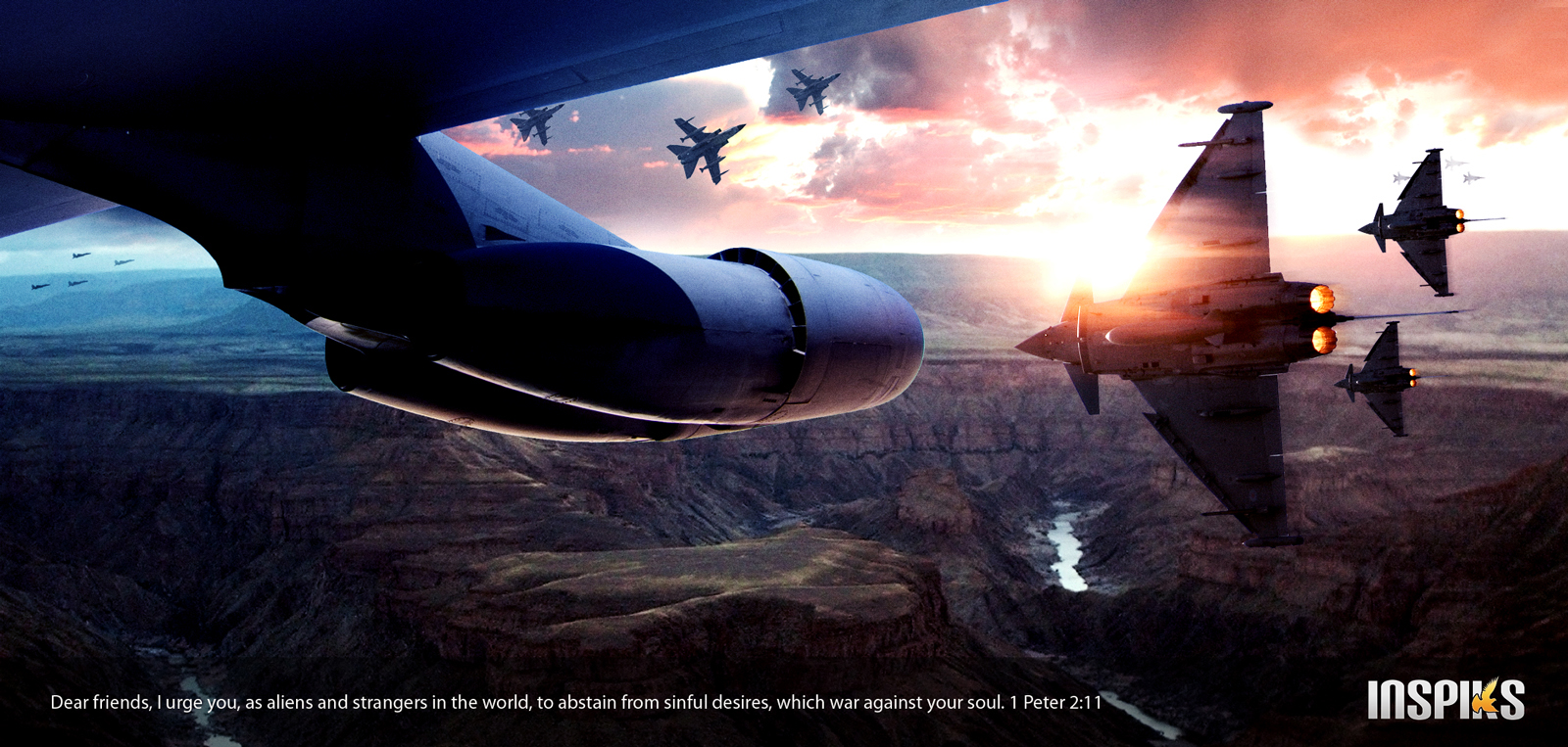 Create a Cinematic Air Battle Scene in Photoshop