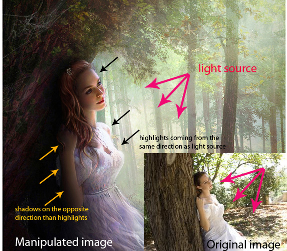 Shading And Lighting in Photoshop Manipulation