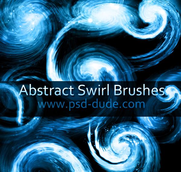 Swirl Brushes by PsdDude photoshop resource collected by psd-dude.com from deviantart