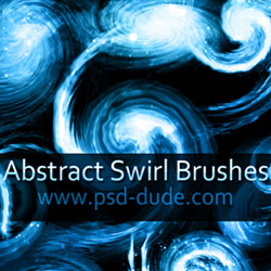 Abstract Swirl Photoshop Brushes psd-dude.com Resources