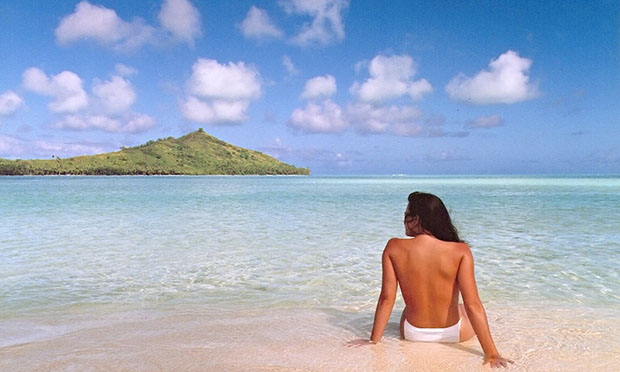 first photoshoped photo: jennifer in paradise