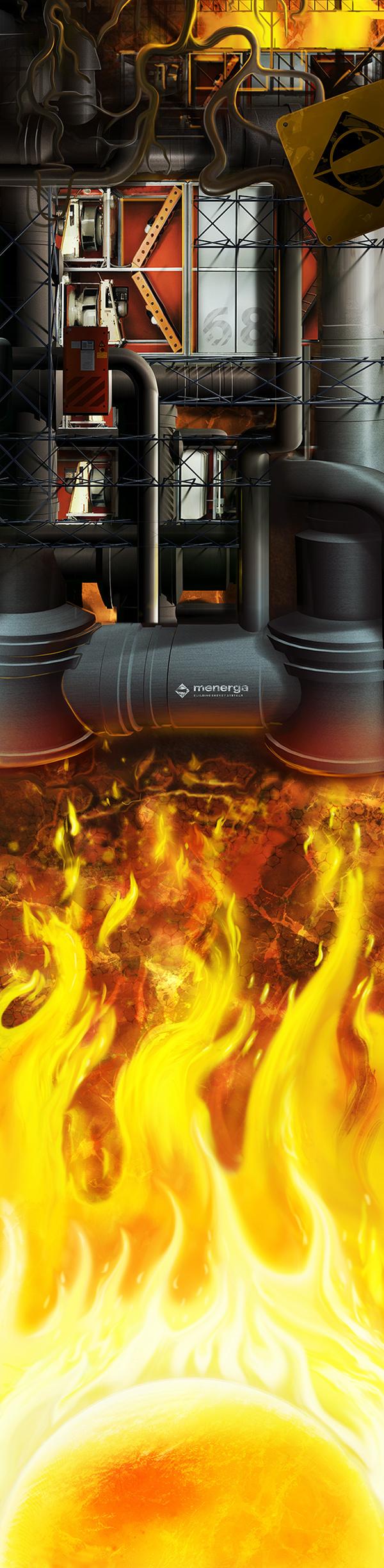 Menerga Energy System by David Fuhrer; photoshop resource collected by psd-dude.com from Behance Network