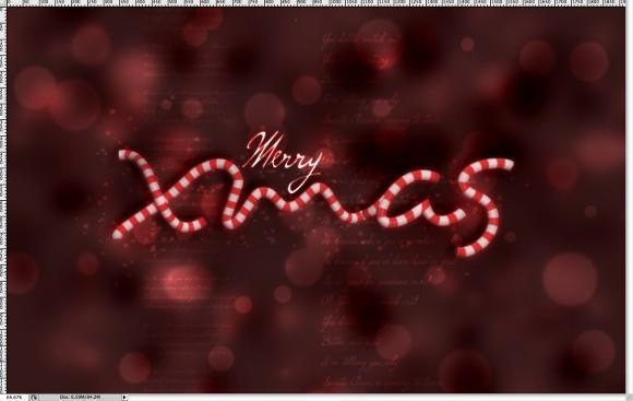 Christmas Inspired Photoshop Text Effect