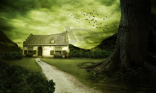 The
little house by Inspektor02 photoshop resource collected by psd-dude.com from deviantart