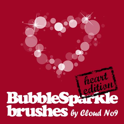 BubbleSparkle
Heart Brushes by cloud-no9 photoshop resource collected by psd-dude.com from deviantart