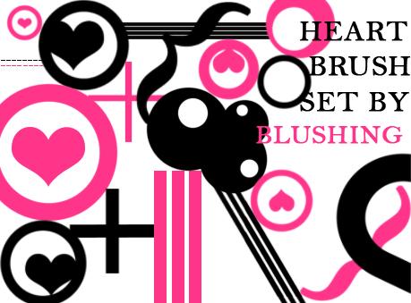 Heart
Brush Set by blushing photoshop resource collected by psd-dude.com from deviantart