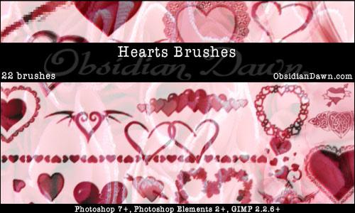 Hearts
Photoshop Brushes by redheadstock photoshop resource collected by psd-dude.com from deviantart