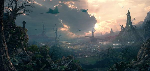 Environment Deadwood Matte Painting