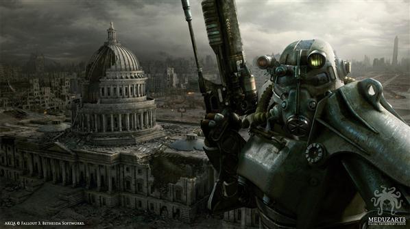 Meduzarts Fallout 3 DC Matte Painting