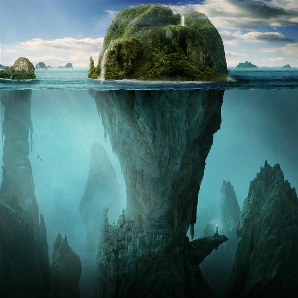 The Sunken Village Matte Painting