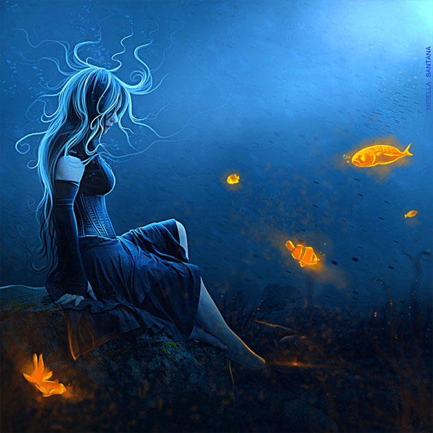 GOLDFISH by MirellaSantana photoshop resource collected by psd-dude.com from deviantart
