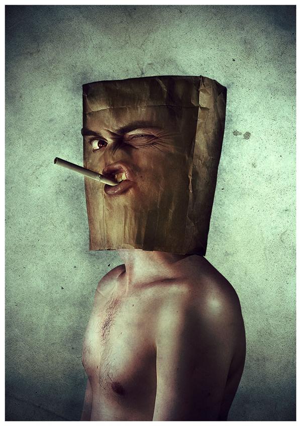 Mr Paper Bag by anderton photoshop resource collected by psd-dude.com from deviantart