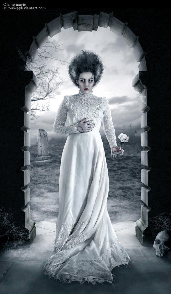 Frankenstein Bride Photoshop Manipulation Artwork