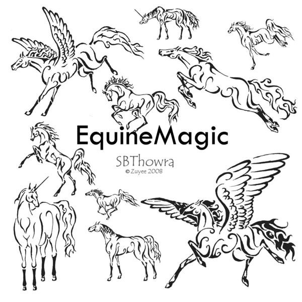 EquineMagic
PS Brush Set by SilverBrumbyThowra photoshop resource collected by psd-dude.com from deviantart