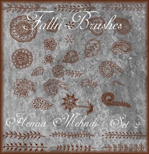 Henna
Mehndi Brushes Set 2 by Falln-Stock photoshop resource collected by psd-dude.com from deviantart