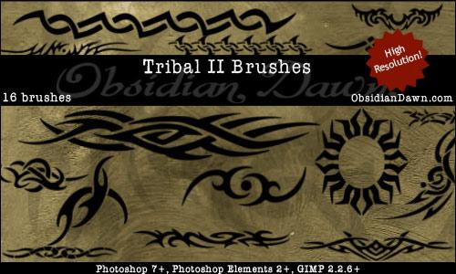 Tribal
2 Photoshop Brushes by redheadstock photoshop resource collected by psd-dude.com from deviantart