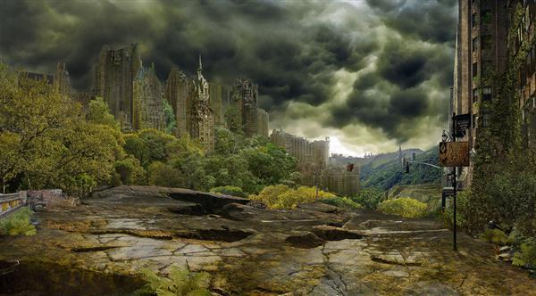 Post Apocalypse New York City Photo Manipulation