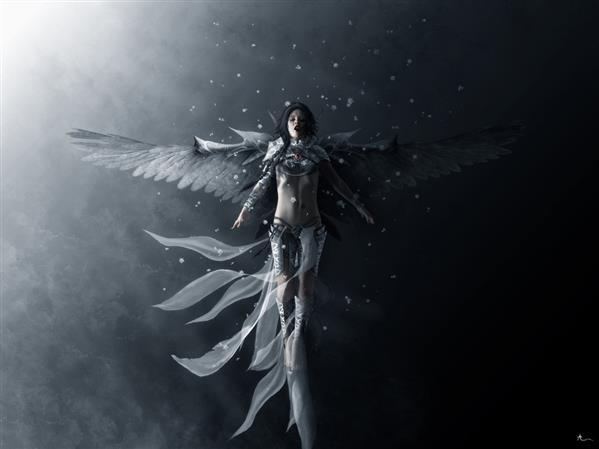 The white Angel Photoshop Manipulation