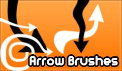 Arrows by Brushoxi photoshop resource collected by psd-dude.com from deviantart