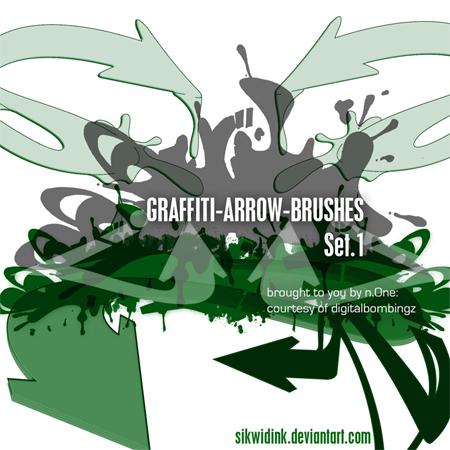 DB
 Graffiti ArrowBrush Pack by SikWidInk photoshop resource collected by psd-dude.com from deviantart