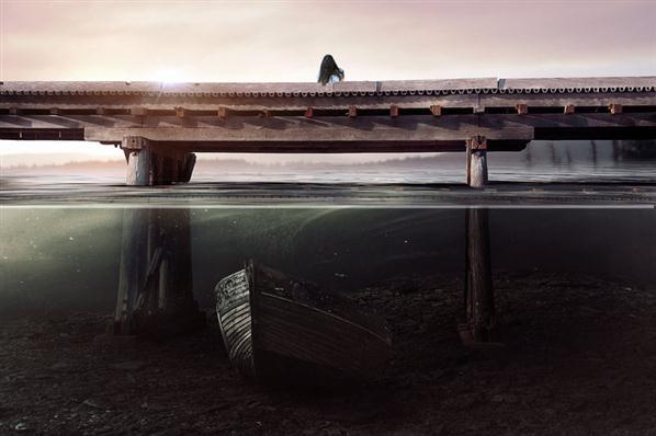 The Sunken Bridge Photoshop Manipulation