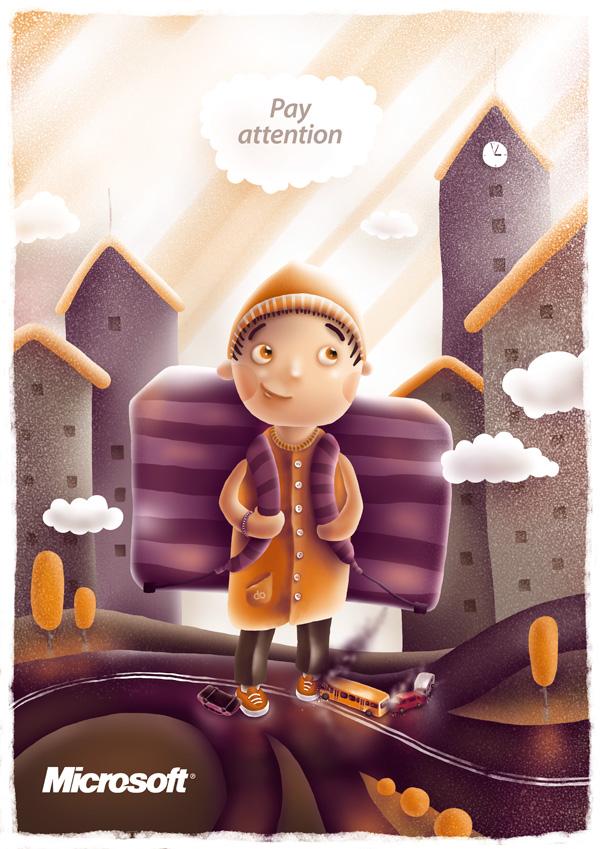Road Safety for Kids by Fil Dunsky; photoshop resource collected by psd-dude.com from Behance Network