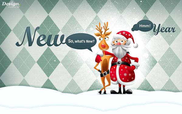 Wallpaper Christmas couple by Egor Kosten; photoshop resource collected by psd-dude.com from Behance Network