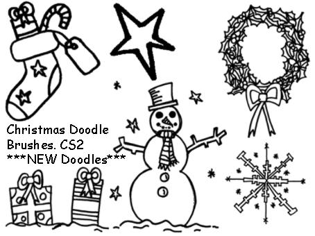 Christmas
 Doodles Updated by lonesomeaesthetic photoshop resource collected by psd-dude.com from deviantart
