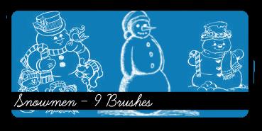 Snowmen by sabriena photoshop resource collected by psd-dude.com from deviantart