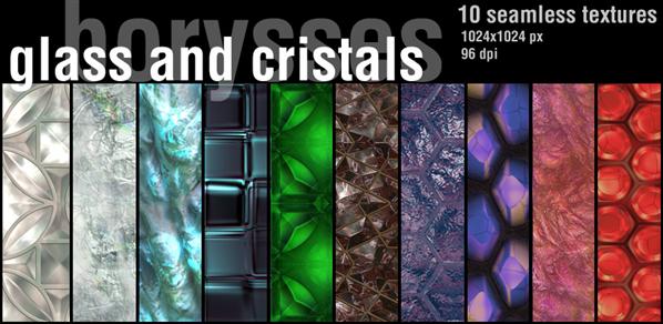 Glass and crystals by borysses photoshop resource collected by psd-dude.com from deviantart