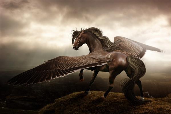 Pegasus Mythological Inspired Artwork