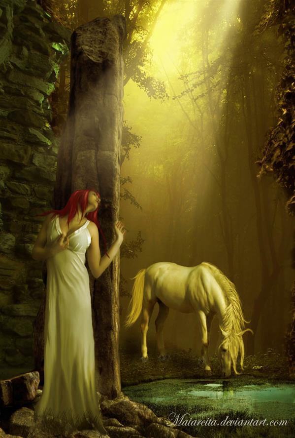 The White Horse by maiarcita photoshop resource collected by psd-dude.com from deviantart