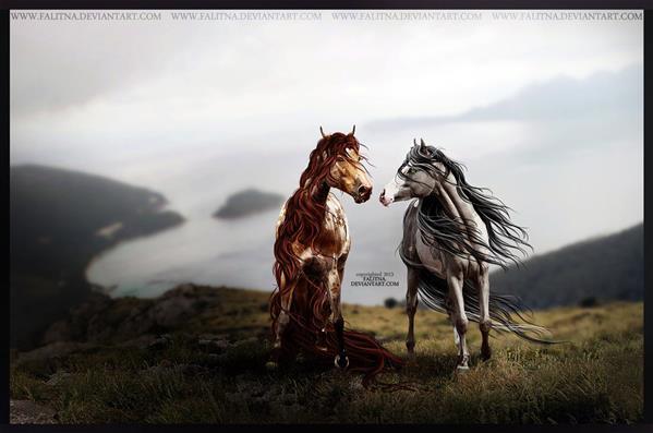 Two Horses Against the World