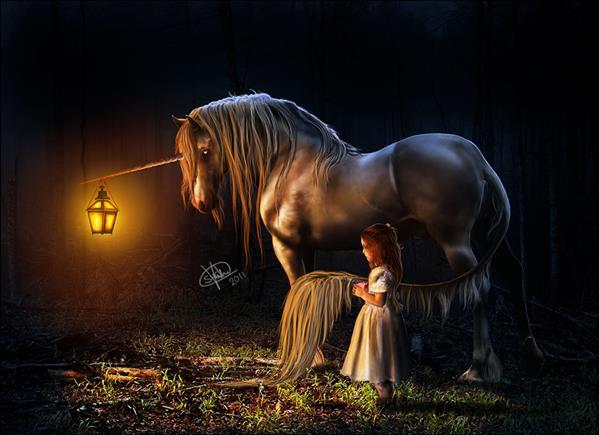 Unicorn Fairy Tale Photoshop Manipulation
