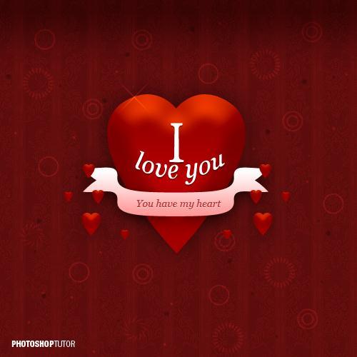 Happy Valentines Day Card Photoshop Tutorial