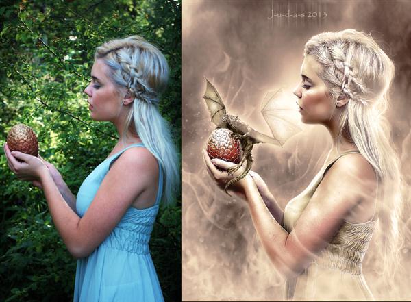 Daenerys Photoshop Portrait Manipulation